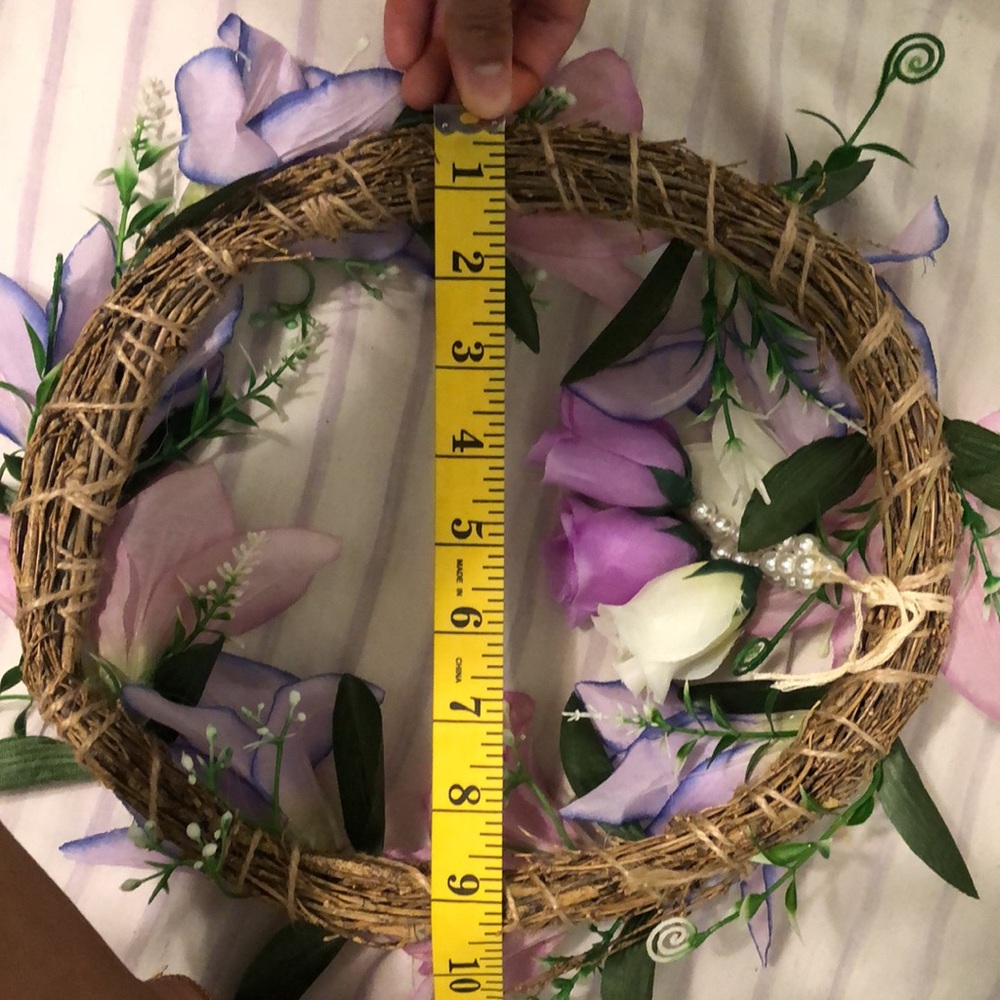 Handmade spring wreath - Picture 7 of 8